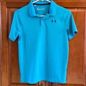 Aqua blue polo shirt